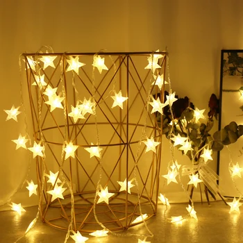 

5V USB LED String Light 6m Warm White Fairy Garland Powered Remote Control Light Hanging Cage Lampshade Ceiling Light
