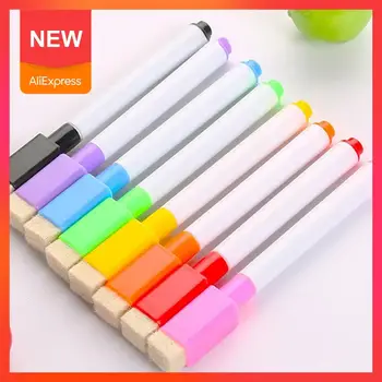 

8PCS/Set Brand New Whiteboard Pen Erasable Dry White For Office Drawing Markers Pen Supplies Board School Children's Studen A7L3