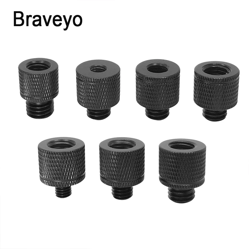 변환 나사 3/8 M6 M8 M10 M12 나사 사진 액세서리 삼각대 볼 헤드 라이브 플래시 브래킷 용 어댑터 마운트 나사
