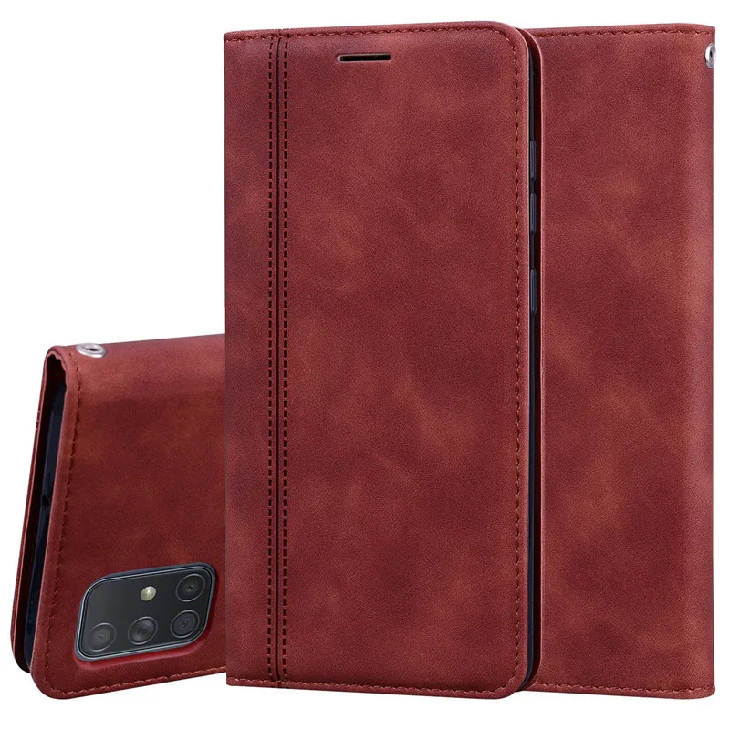 

Flip Wallet Case For SamSung Galaxy A91 Leather Card Slot Stand Back Cover For SamSung A91 M80S S10 Lite Anti-fall Cover Cases