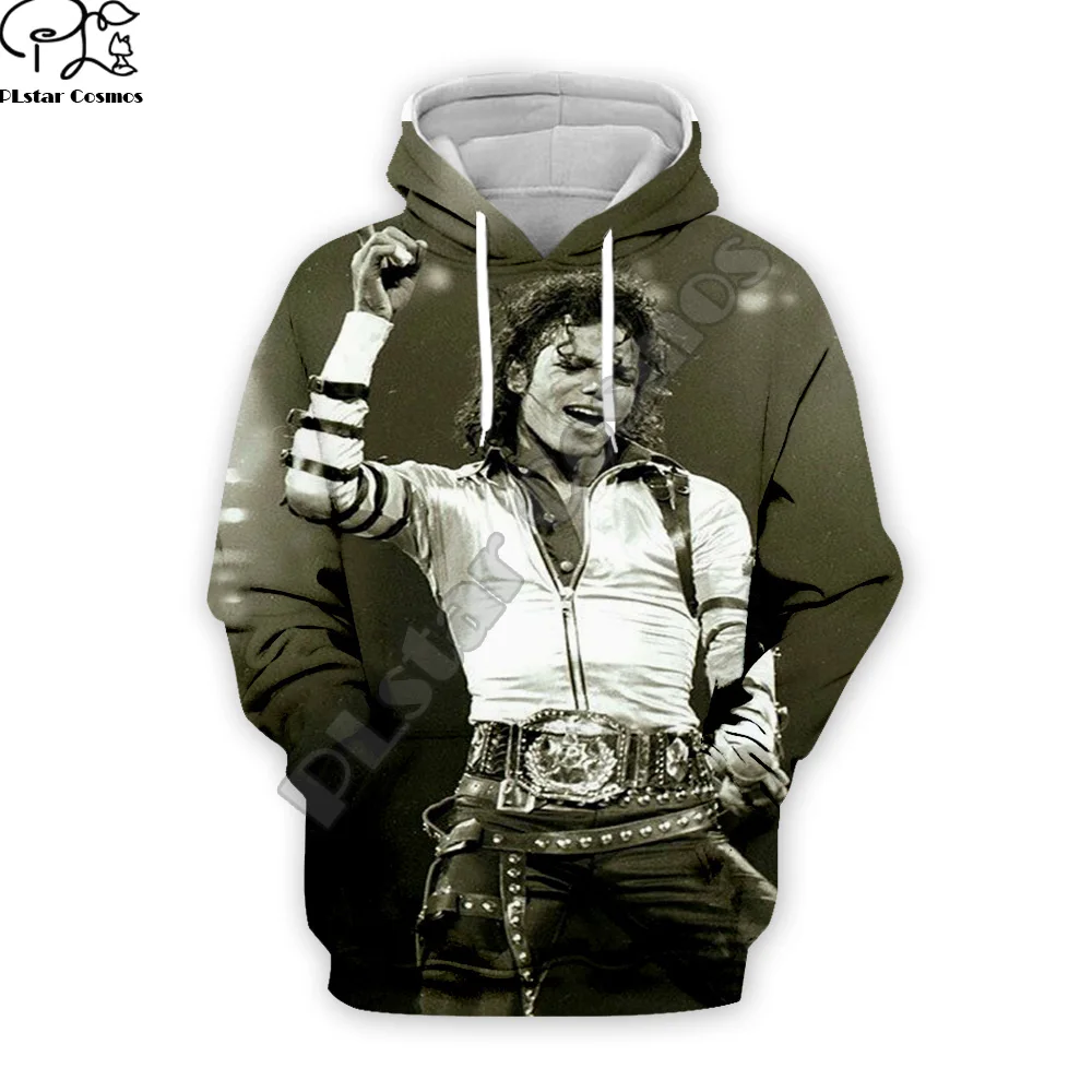 

PLstar Cosmos Pop King Michael Jackson casual colorful 3DPrint Hoodie/Sweatshirt/Jacket/Mens Womens hip hop Spacewalk s-2