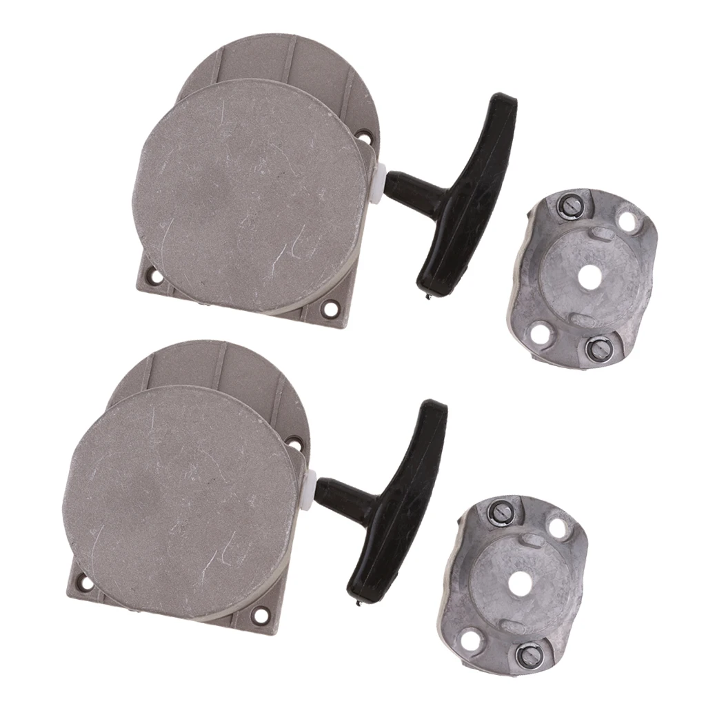 2pcs Pull Start Starter Replacement for 50 60 66 80 cc 2-Stroke Engine Motorized Bicycle Scooters Dirt Bike