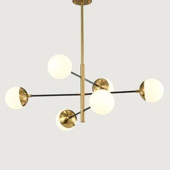 

Modern Style Living Room Bedroom Minimalist Restaurant Pendant Light Nordic Clothing Decoration Glass Ball Pendant Lamp Bed deco