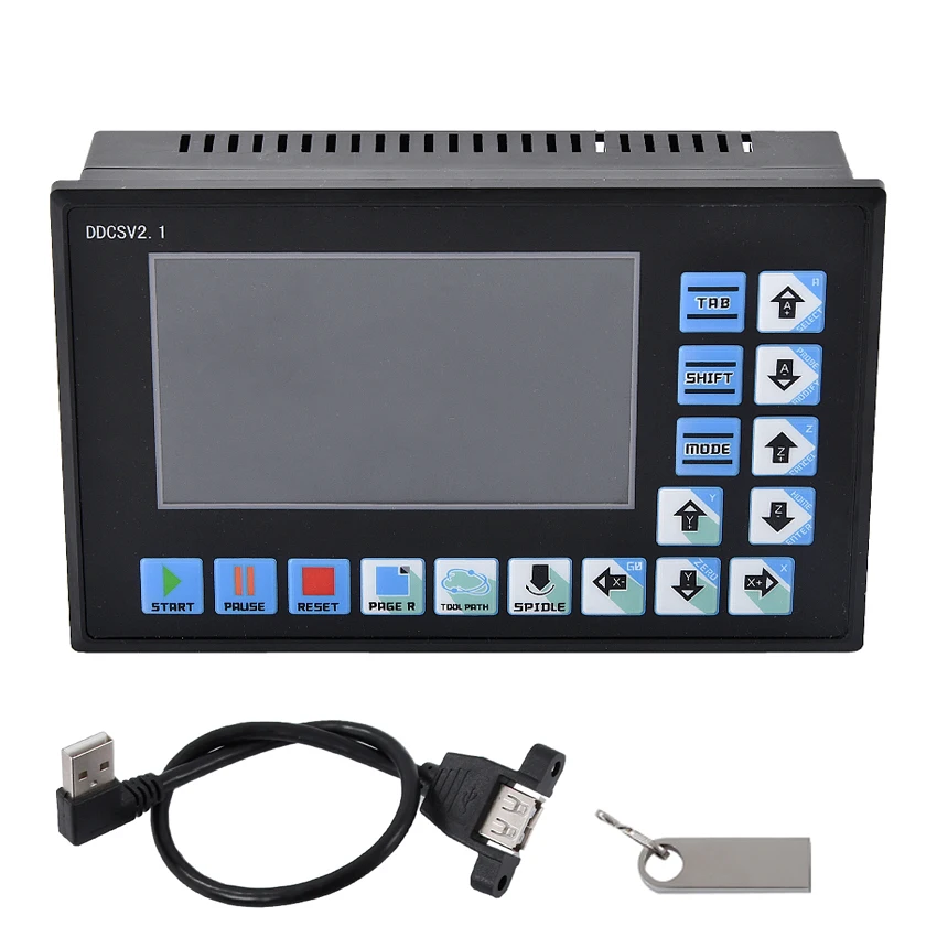 

DDCSV2.1 500KHz CNC 3-Axis Engraving Machine Controller Motion Control System G Code Stepper Motor Driver