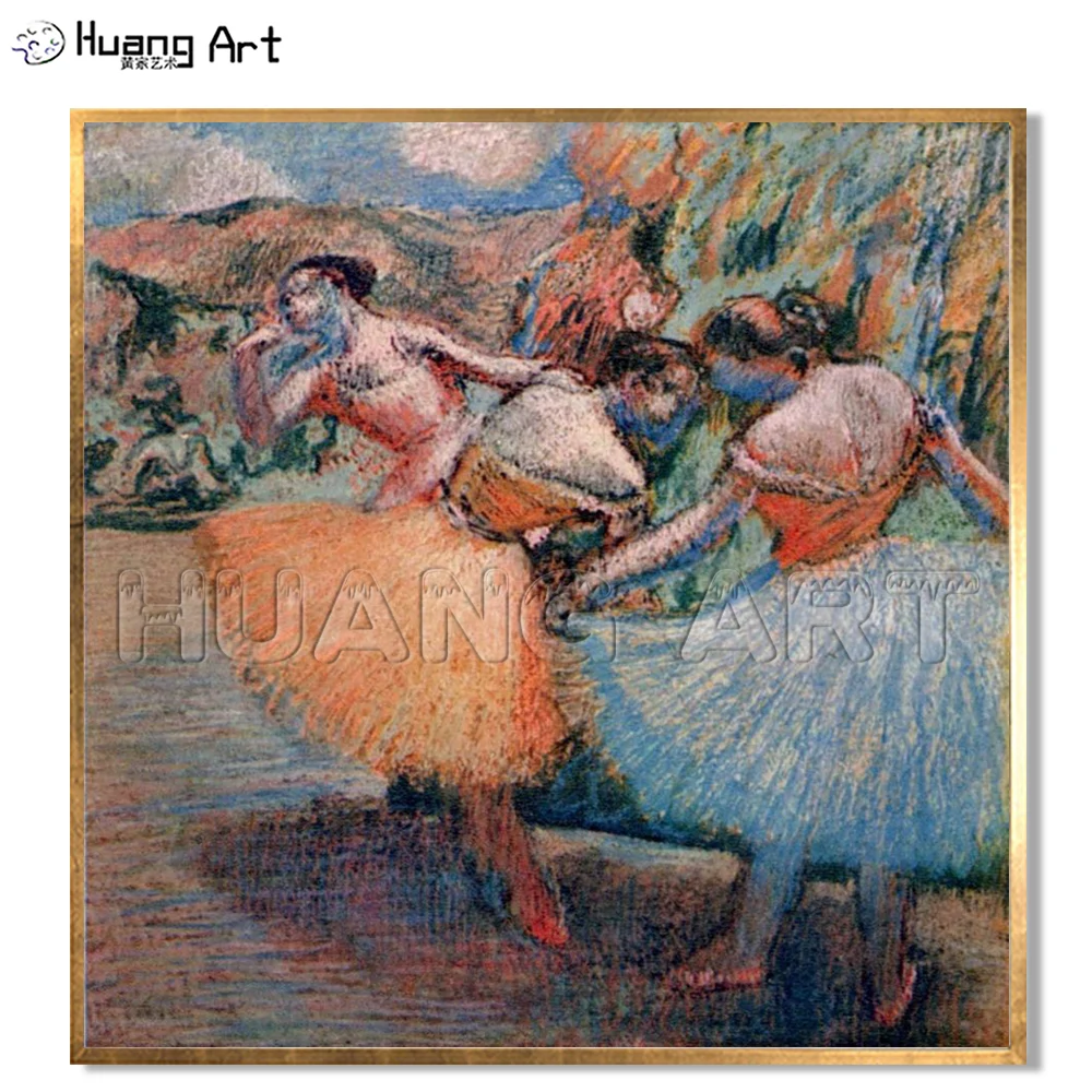 

Artist Hand-painted Edgar Degas Ballerina Oil Painting on Canvas Reproduction Ballerina Painting Edgar Degas Oil Painting