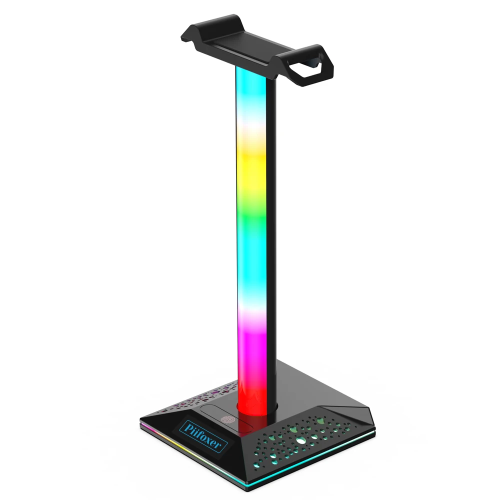 Подставка для Игровых Наушников RGB полупрозрачная светодиодсветильник ка