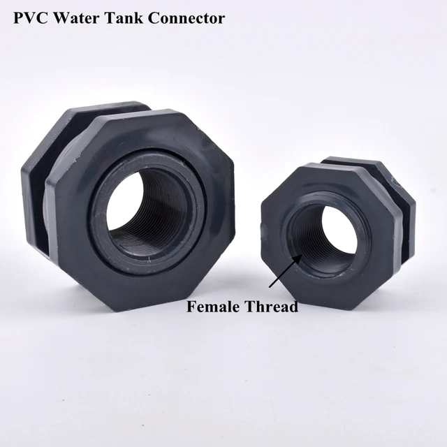 1Pc 1/2 "-2" Női Szál Pvc Víztartály Csatlakozó Végsapkának Akvárium Halak Tartály-Vízelvezető Cső Adapter Kerti Öntözőcső Ízülete