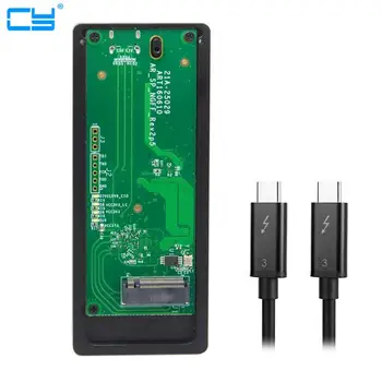 

Thunderbolt 3 USB4 to PCI Express PCI-E to 80mm NVME NGFF M-key AHCI SSD Cartridge Enclosure