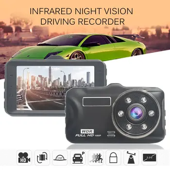 

3 Inch HD Display Infrared Night Vision Driving Recorder Car Recorder 170 degree Wide Angle Motion Detection Parking Monitoring