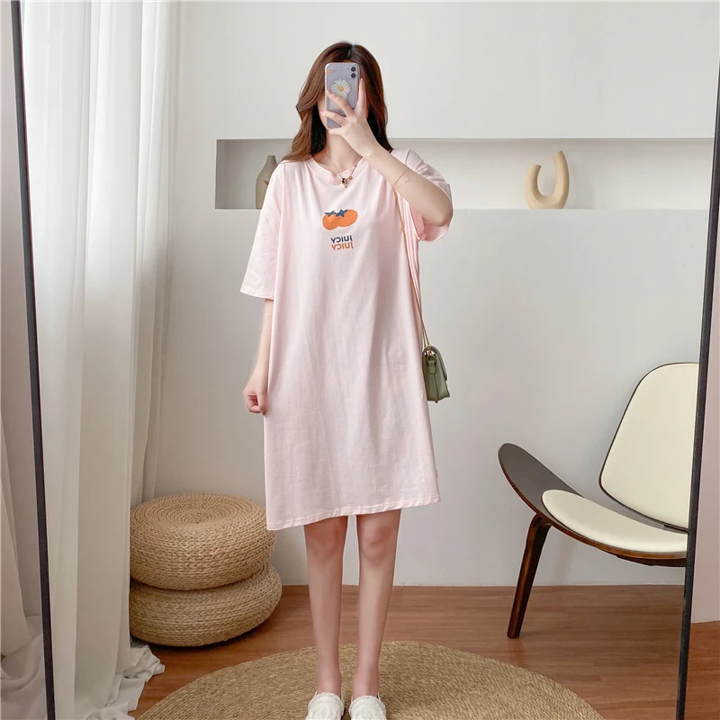 

Big Size Maternity Dress For Pregnant Women Prenatal High Quality Cotton Direct Selling Pregnant Clothes 9092
