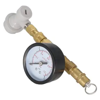 

Adjustable Pressure Valve Gauge Thread Gas Ball Lock Kegging Beer Brewing Tool farthest end away from the ball lock disconnect