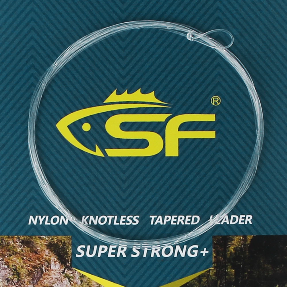 Нейлоновая петля SF для нахлыстом 6 упаковок коническая 7 5фт 1 2 3 4 5 7X|tapered leader|tapered fly