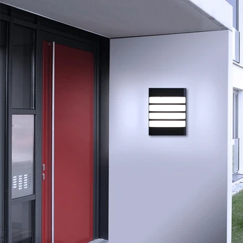

LED Wall Lamp Outdoor Lighting IP55 85-265V Waterproof Modern Square Garden Wall Light Aisle Balcony Lamp