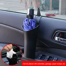 Горячий автомобиль многоцелевой зонтик ведро зонтик держатель висячие хранения баррель автомобильные аксессуары зонтик ведро