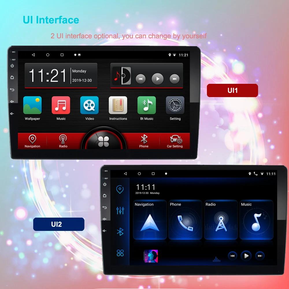 Автомобильный мультимедийный плеер 9 &quot Android 2 Din GPS навигация стерео Wi Fi Bluetooth