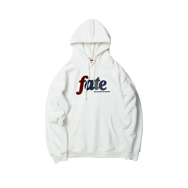 Хлопок мужские толстовки W2062 - Цвет: white