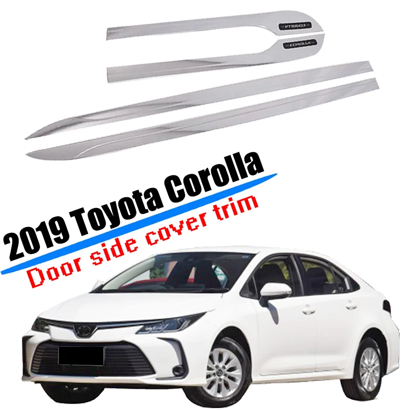 Подходит для 2019 2020 Toyota Corolla дверь седана корпус боковой отделки Защитная