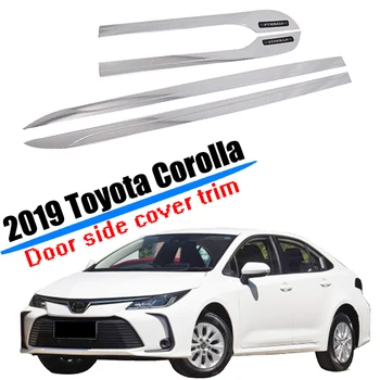 

Fit for 2019 2020 Toyota Corolla Sedan Door Body Side Trim Protection Molding Cover ABS Plastic Car Styling Accessories