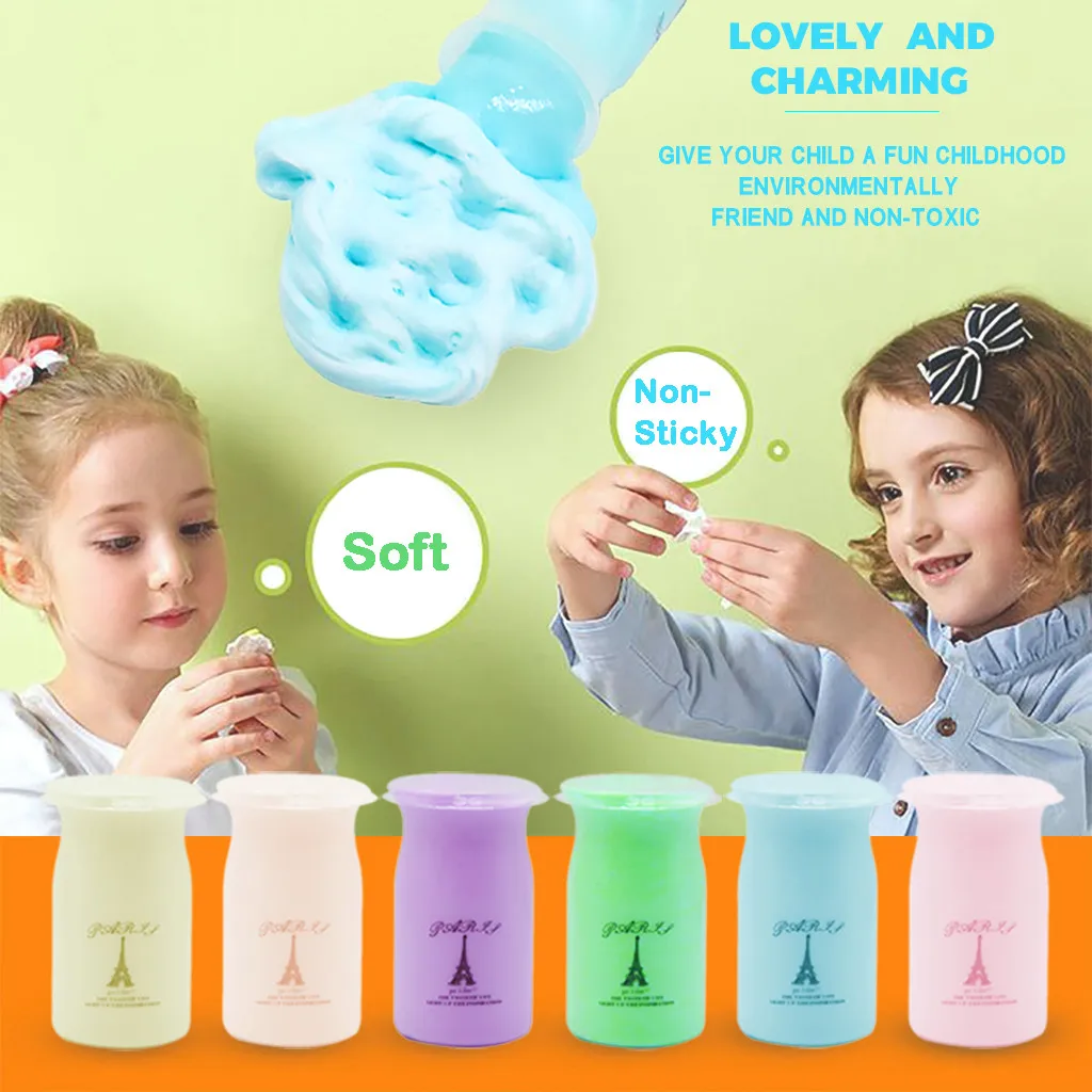 

Muqgew toys for children 120ml Foaming Clay Milk Bottle Shape Slime Putty Scented Decompression Toy kids toys educational #WS