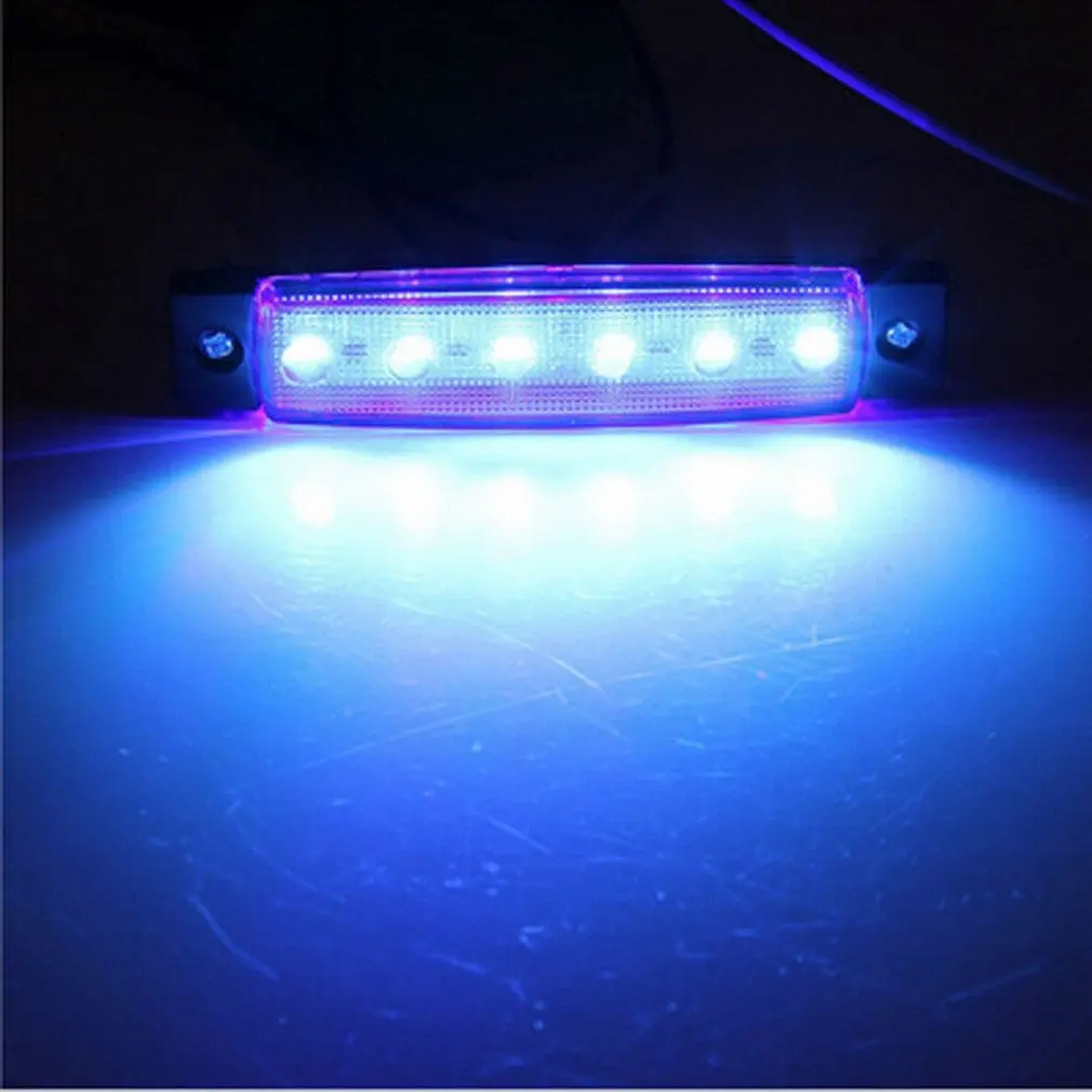 Высокий светильник грузовик боковой светильник 6LED 2835SMD Водонепроницаемый для автобусы грузовики 12V 24V Высокая яркость низкая Мощность потребления