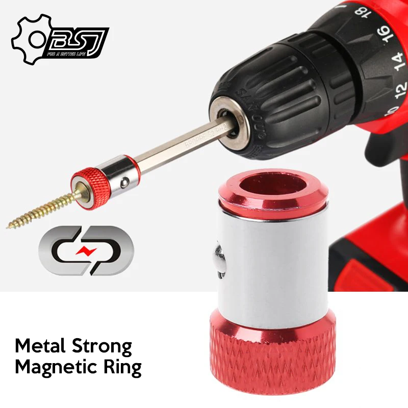

2020 1/4" 6.35mm Metal Strong Magnetic Ring Magnetizer Screw Electric Phillips Screwdriver Bits /Color Random
