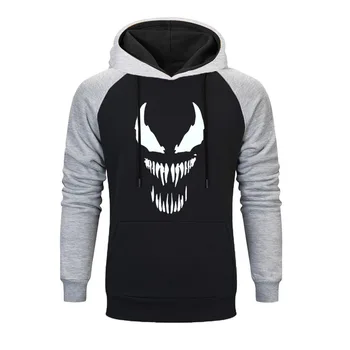 

Hot Sale Marvel Hoodies Men Venom Marvel Raglan Hoodie Men Superhero Anime Funny Autumn Winter Mens Hoodies Harajuku Streetwear