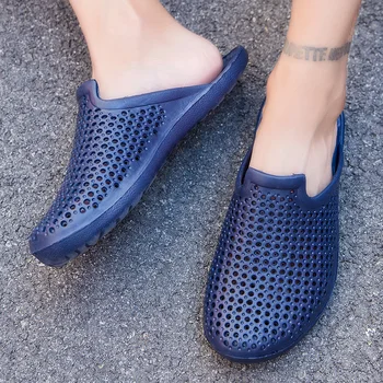 

New style slippers men slippers women home life breathable lightweight non-slip comfortable trend high quality hole shoes