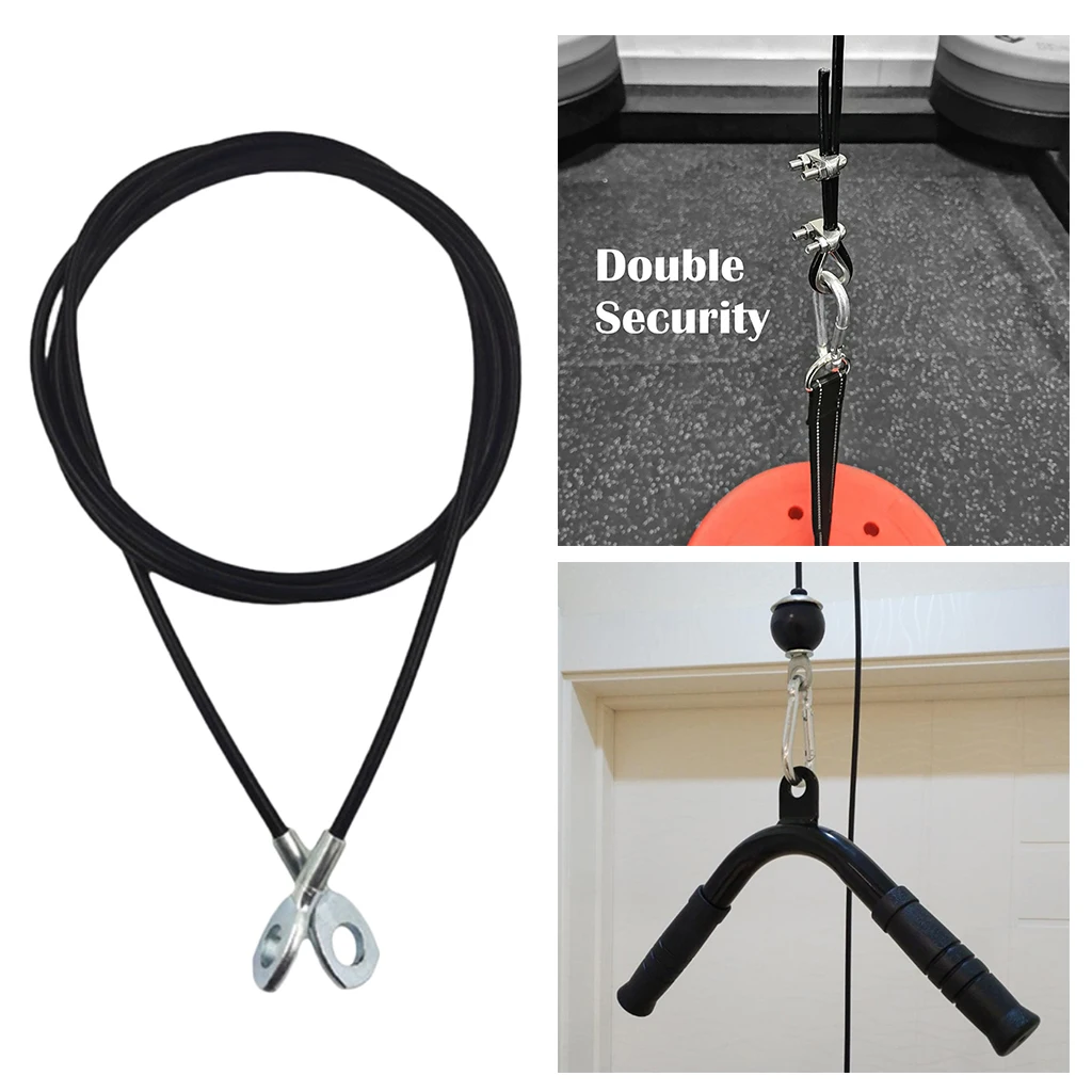 Heavy Duty Fitness DIY Pulley Cable Attachment for Triceps Shoulder Workout Gym Fitness Equipment Weight Lifting Accessories
