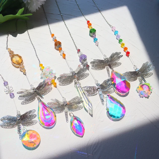 Crystal Wind Chimes Csillár Szivárvány Függő Medál Dekoráció Az Ablak Ajtó Erkély Falhoz Kültéri Kerti Kristály Díszek - Image 2