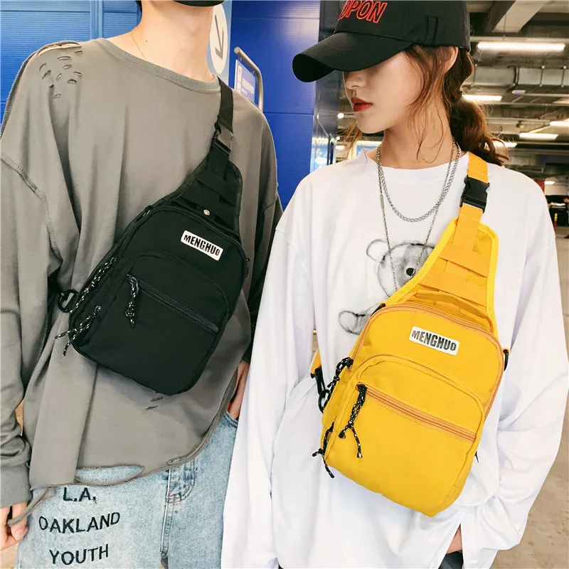 

South Korea INS Dark Function-Style Street Tide Ride Shoulder Bag Women's Japanese-style Harajuku Retro Workwear Students Chest