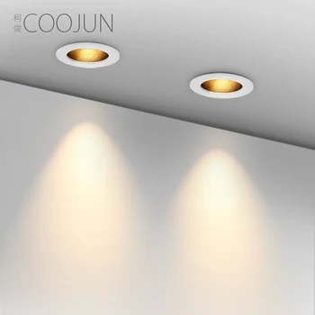 

COOJUN Foco LED 5W ceiling spotlight 110-220V embedded Adjustable angle mini lamp for Living Room Hallway Fast heat dissipation