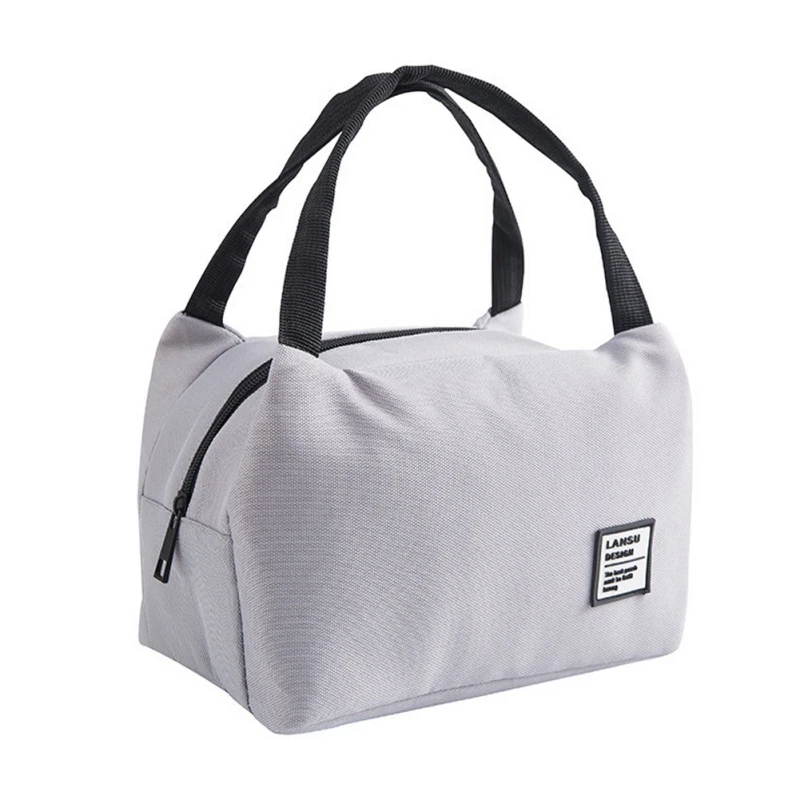 Портативная Термосумка для обедов Изолированная Ланч-бокс теплоизолированная сумка для ланча контейнер школьные сумки для хранения еды одноцветная простота ZA