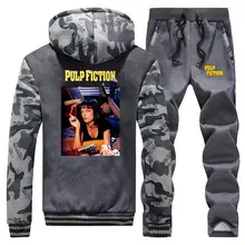 ^#Cheap Pulp Fiction Men's Winter Jacket+Pants 2 Piece Sets Funny Print Sweatshirts Warm Thick Fleece Hoodies Set Men Fashion Tracksuit ^#Cheap Pulp Fiction Men's Winter Jacket+Pants 2 Piece Sets Funny Print Sweatshirts Warm Thick Fleece Hoodies Set Men Fashion Tracksuit