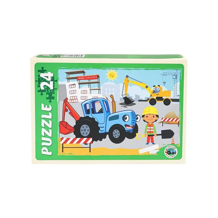 Макси-пазлы 24 эл. Синий трактор | Игрушки и хобби