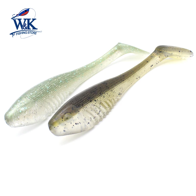 5 pcs Soft Baits at 10.5cm 10g Super Silicone Shad 4.1 inch Swimbait with  Big Paddle Tail Shad Soft Fishing Lures