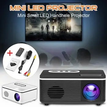 

New Fashion HD 1080P LED Screen Support TF HDMI AV USB Interface Portable HomeTheatre Mini Projector