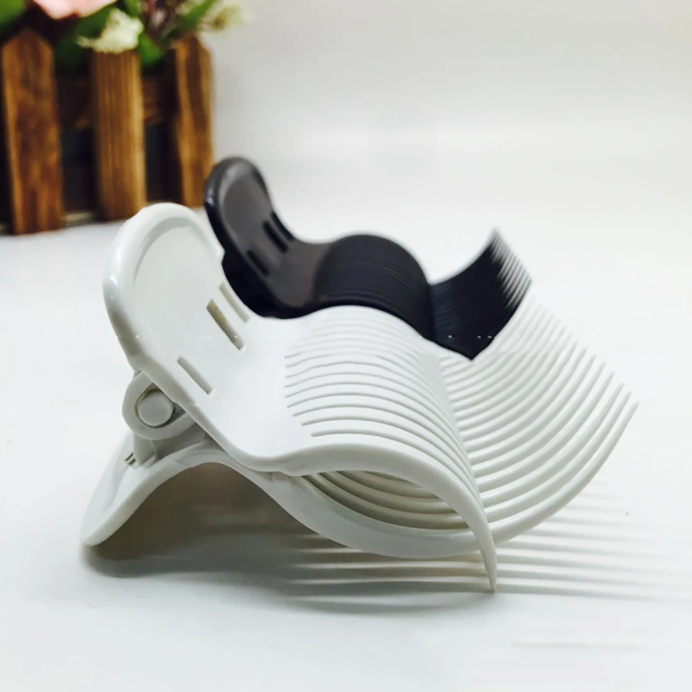 

12pcs Universal Plastic Clips For Heated Rollers Ceramic Perm Curling Bar Clamp S Claw Clip High Temperature Resistant