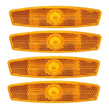 

4pcs Bicycle Reflector Safety Reflectors Rim Reflectors Light Reflective For Truck Bicycle Motorcycle Home Backpack