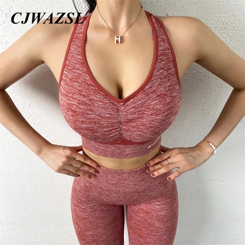 

Ladies Seamless Sports Bra Workout Wear Yoga Bra Push-ups High Impact Yoga Top Sports Bra Fitness Running Gym Bra