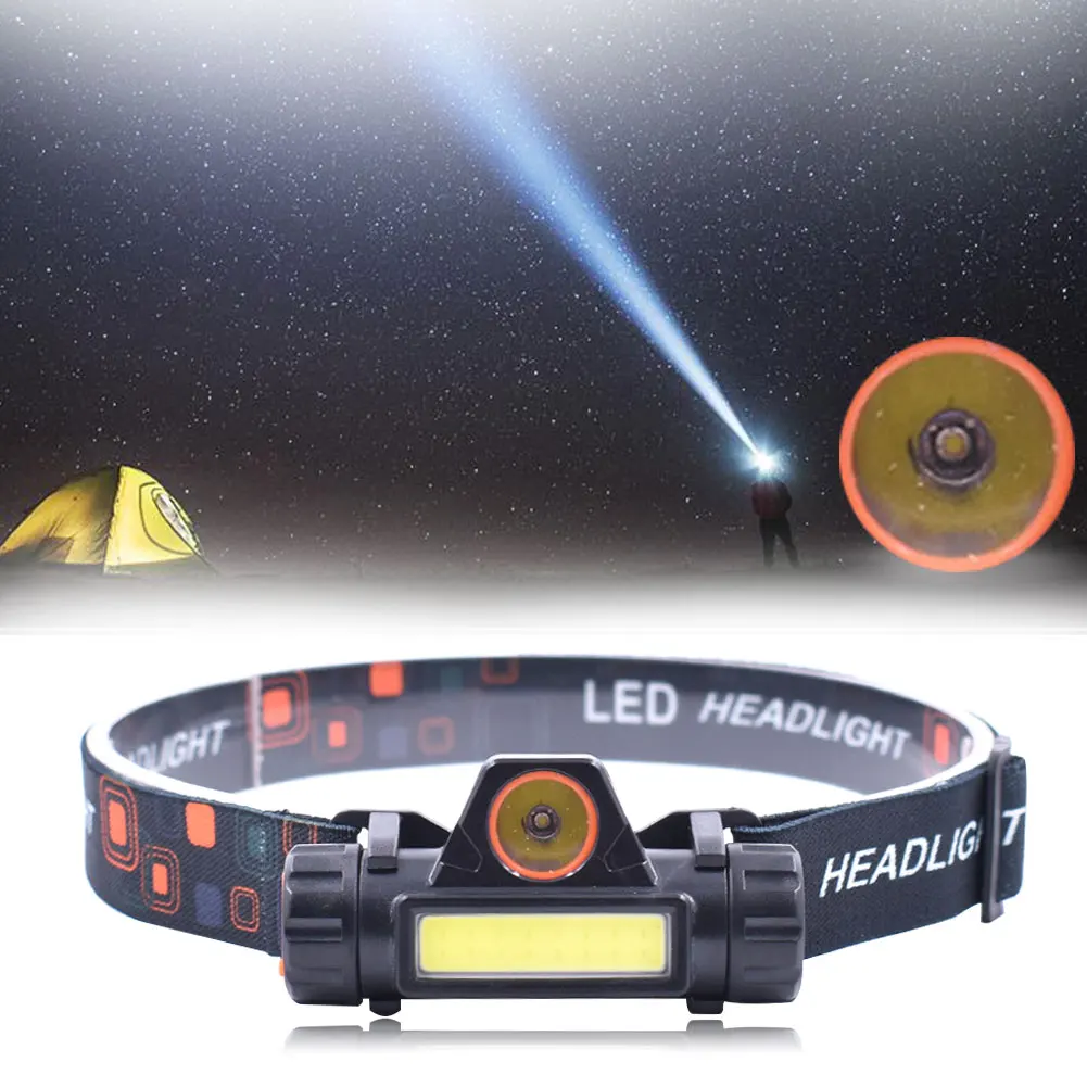 

Tent Mini Emergency Night Cycling Outdoor Fishing Led USB Charging Magnetic Sports Portable Camping Waterproof Headlight