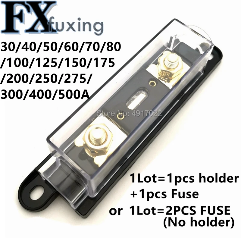 Portafusibles automotrices ANL, 1 Juego de portafusibles con perno, enlace Fusible con Fusible 40A, 60A, 80A, 200A, 250A, 300A - AliExpress Mejoras para el hogar