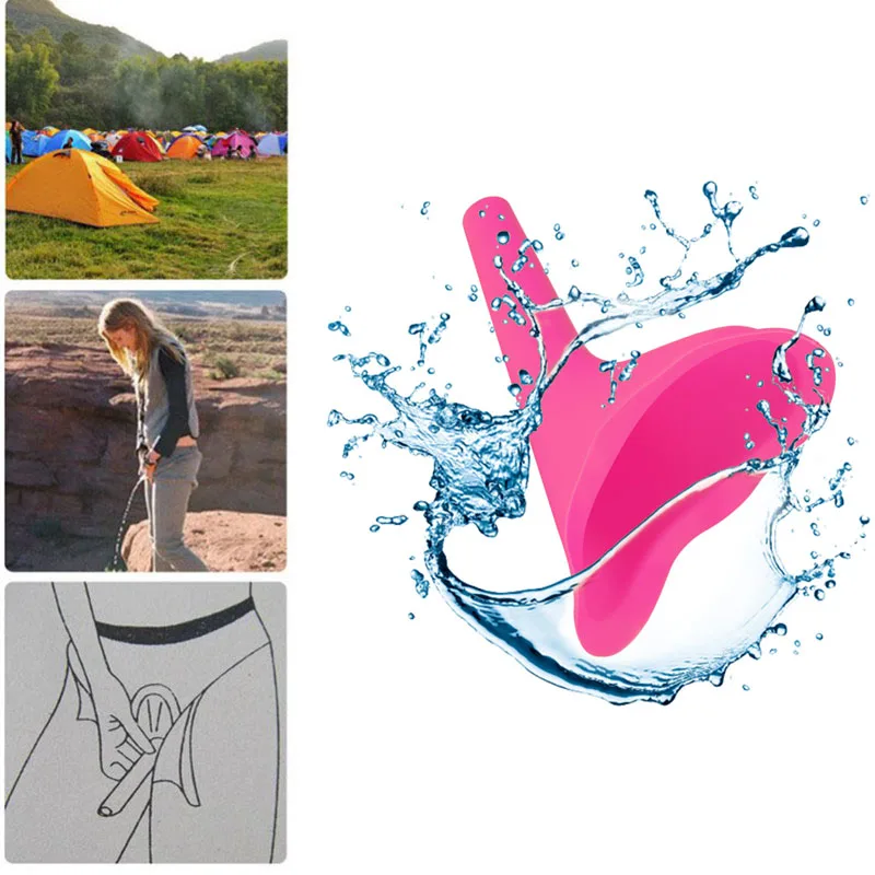 Women Urinal Soft Silicone Urination Device Travel Outdoor Camping Stand Up Pee Girl Urine Toilet Parts Urinals Fixture for Girl Women Urinal Soft Silicone Urination Device Travel Outdoor Camping Stand Up Pee Girl Urine Toilet Parts Urinals Fixture for Girl