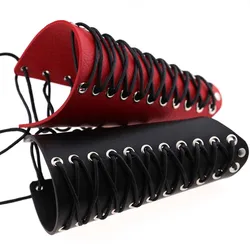Steampunk Leather Waistband Punk Arm Sleeve Bracers Bandages Archery Hand Guards Applicable Cosplay Costume Accessories