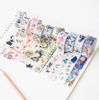 

1 Pcs Novelty 2cm*7m Princess Alice Cat Washi Tape DIY Decorative Scrapbooking Sticker Planner Masking Label School Supplies
