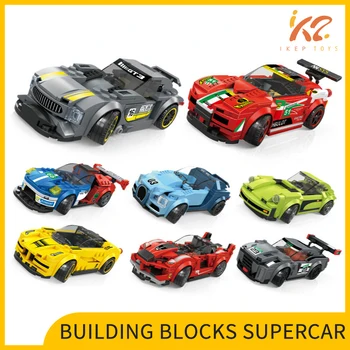 

Racing Car Series Small Particles Assembling Building Blocks Children 's Science and Education Fancy Toy DIY