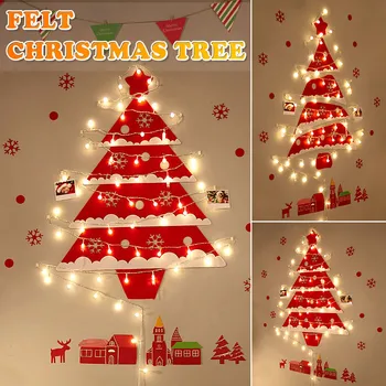 

Christmas DIY Wall Christmas Decorations With LED String Lights Home For Wedding/Party/Curtain/Garden Decoration 1022