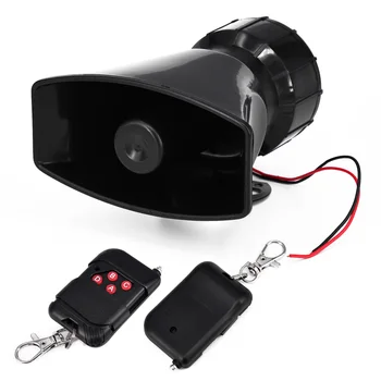 

7 Tones Siren Horn Remote Control Kit Loud Fire Electronic Car Alarm 12V DC