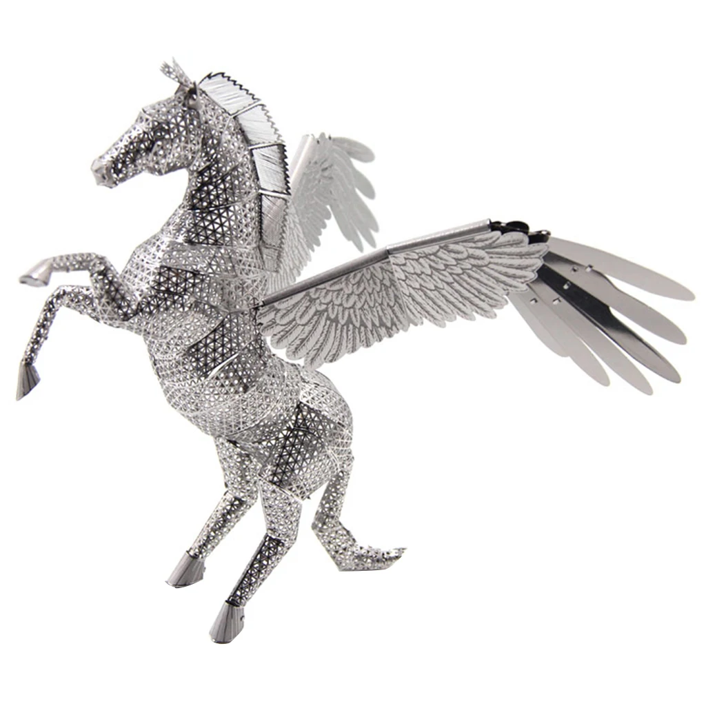 Metall Skulptur Pegasus Statue Modellbau Kits 3D Puzzles Wohnkultur 