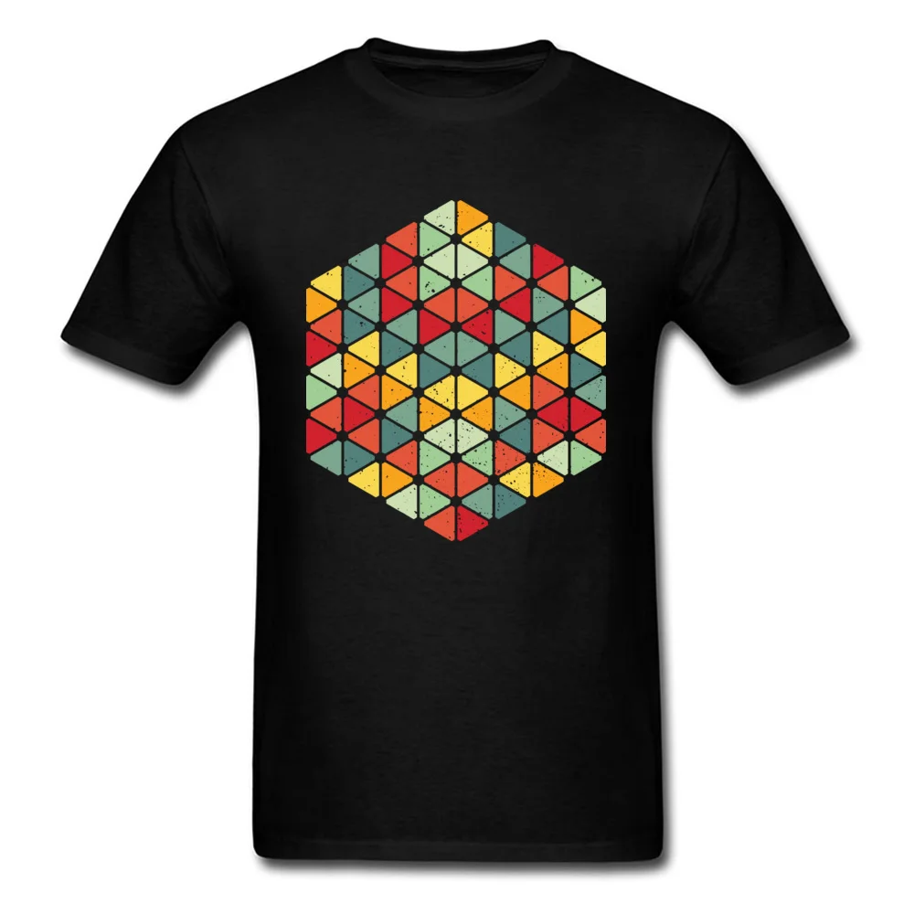 

Graphic Men's T Shirt Triangles Square Geometric Abstract Print Sleeved Tee Shirt Summer Tops T Shirts Plus Size 5xl Grandpa Tee