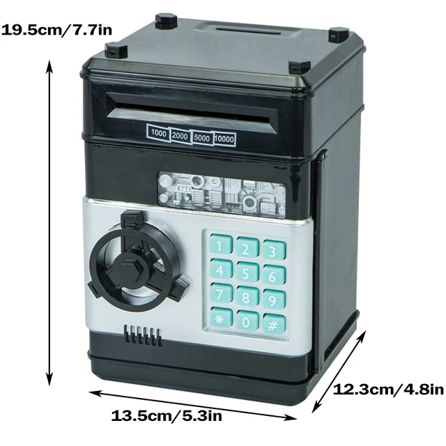 Electronic Pig Banks Mini ATM Password Save Money Bank Coin Can Cash Safe Box Kids Birthday Gift M09 5